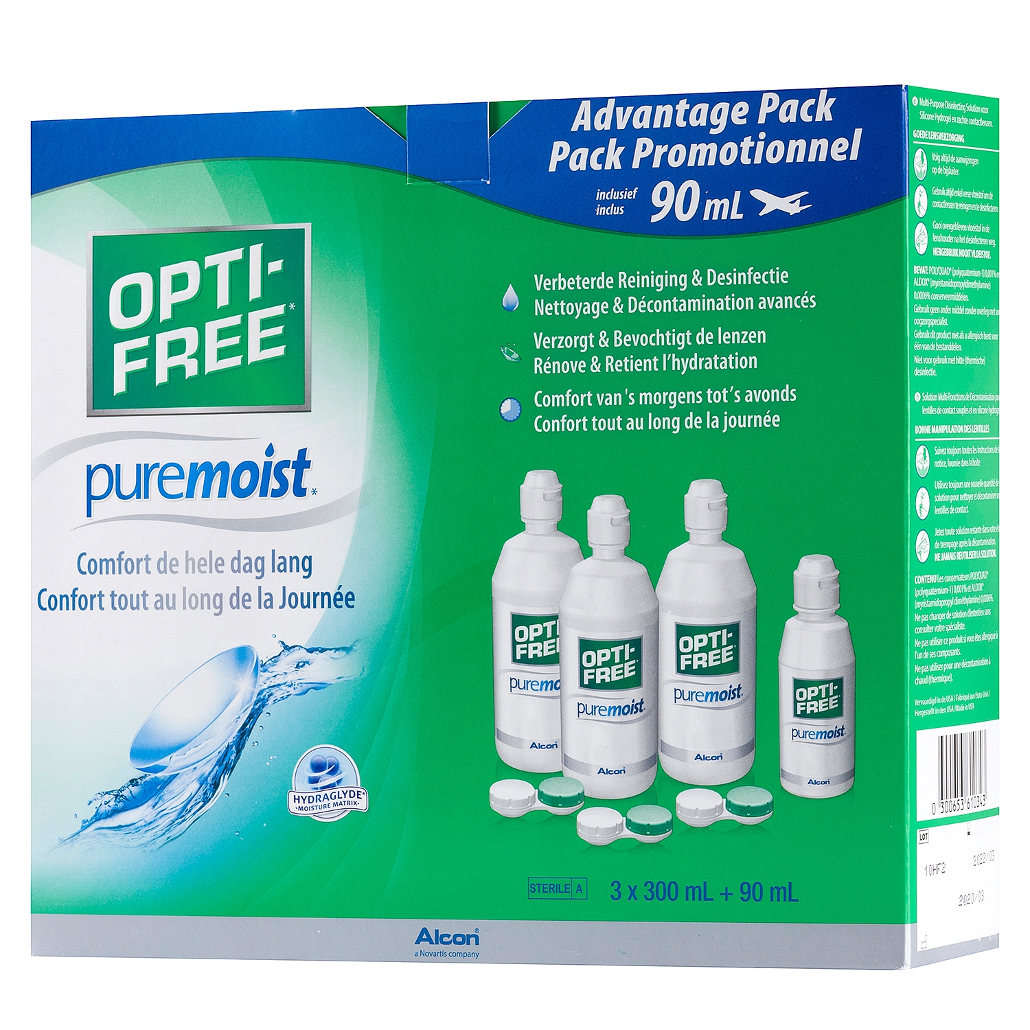 Opti Free PureMoist PACK ?? Opti Free PureMoist 3x300ml + 90ML